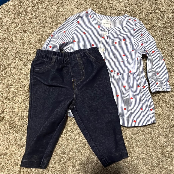 Other - Girls Carters heart two piece set